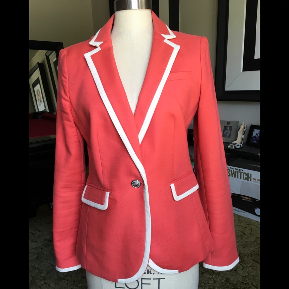 Beautiful Coral Summer Blazer